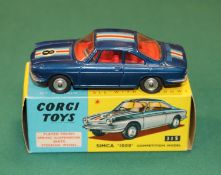 A scarce Corgi Toys SIMCA "1000" Competition Model (315). An example in the harder to find dark