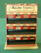 Possibly Bing made in Germany, Early 1900s, Railway tickets through trains. Tinplate ticket holder