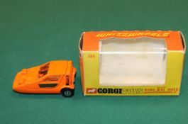 Corgi Whizzwheels Reliant Bond Bug 700ES (389). An example in orange with black door panels and