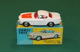 Corgi Toys The "Saint's Car" Volvo P.1800 (258). In white with red interior, 2nd type with red paper