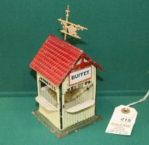 Bing Platform annex Model 10203 Made around 1910. White corrugated iron house with the