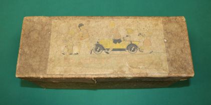 A rare original empty box for an Andre Citroen Jouet Mechanique No.79 Coupe Citroen B.14, Green.