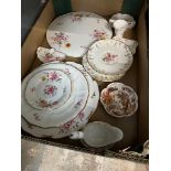 Royal Crown Derby bone china - 12 items including Derby Posies large cake plate and Old Avesbury