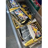 A box of collectable movie poster cards.
