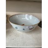Chinese bowl decorated with flowers.