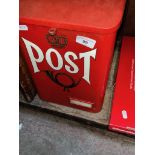 A metal post box