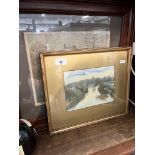A pai of early 20th century school, watercolours, County Cork, indistinctly signed, framed and