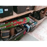 3 boxes + 1 toolbox of various tools, garageware, gardenware, etc and some additional boxed tools to