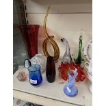 Art glass - 11 items including Italian