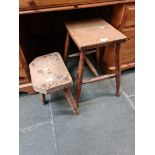Two vintage stools.