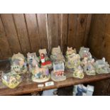 18 Lilliput Lane models (15 boxed) - including Greyfriars Bobby, special edition Bunny Burrows,