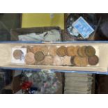 A box of Australian pennies