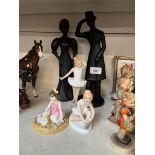 3 Royal Doulton figures - On The Beach HN3877, Ballet Shoes HN3434, and Little Ballerina HN3395,
