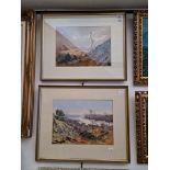 Ernest E Clarke, 20th century, pair of watercolours, Lake District scenes, 'Windermere from