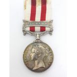 Indian Mutiny Medal 1857-1858, awarded to private John Murtagh 53rd Regiment, with single bar