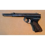 A Diana mod.2 .177 calibre air pistol, 23cm long. (BUYER MUST BE 18 YEARS OLD OR ABOVE AND PROVIDE