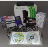 An XBox 360 console, PS2 console, various PS2 and Nintendo DS games etc.