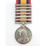 Boer War 1899-1902, Queen's South Africa Medal awarded to private J Arnold Middlesex Regiment, '2356
