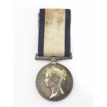 Naval General Service Medal 1793-1840 awarded to William Yates.