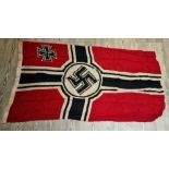 A reproduction WW2 era German Nazi flag.