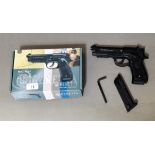 A Beretta 92 A1 Gardone V.T. Co2 air pistol, .177 calibre, serial no.16L11205, 22cm long, with box &