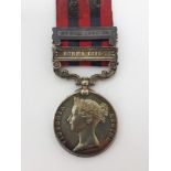 India General Service 1854-1895, awarded to private John King 2nd Battalion The Queen's Royal West