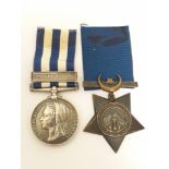 Egypt Campaign 1882-1889 pair awarded to private G Euden Army Hospital Corps comprising Egypt