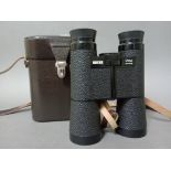Zeiss Dialyt 10x40 B binoculars with leather case.