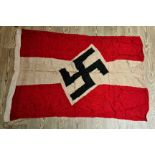 A reproduction WW2 era German Nazi flag.