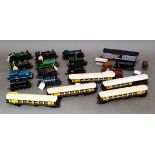 A collection of Tri-ang, Hornby, Bachmann railway models to include steam trains, locos, wagons