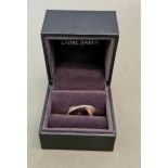 A Georg Jensen silver ring 143 designed by Vivianna Torun Bulow-Hube, size M, boxed.