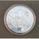 A 2oz fine silver 999.9 2019 Falcon of the Plantagenets £5 coin.