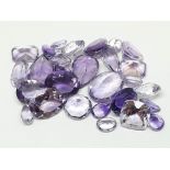 Assorted loose amethyst, gross wt. 25 carats.