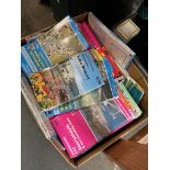 A box of Ordnance Survey Maps