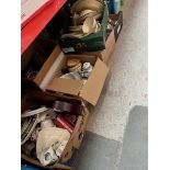 9 boxes of misc including ceramics, metalware, ornaments, china, pint glasses etc.