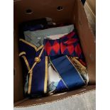 A box of Masonic collectables.