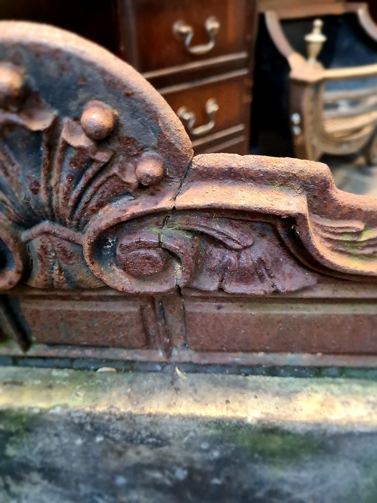 A 19th century cast iron fire basket standing on paw feet. - Image 5 of 5