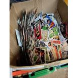 A box of football cards / stickers.