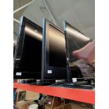 3 tv's to include a 40" Toshiba, a 31" Sony and a 31" Bush with remote.