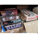 2 boxes of games etc