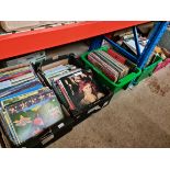 5 boxes of records to include the lemon pipers, T'pau, Elvis, George Michael, Rod Stewart, Jigsaw..