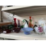 Art glass - 12 items including Mdina