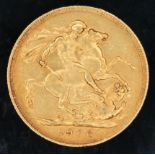 Edward VII 1906 Sydney Mint sovereign.