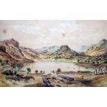 Edwin Robert Beattie (1845-1917), Lake District scene, possibly Blea Tarn, watercolour 26.5cm x 17.