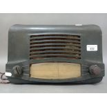 A vintage Gossor bakelite radio.