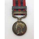India General Service 1854-1895, awarded to private John King 2nd Battalion The Queen's Royal West