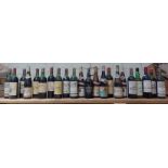 Collection of vintage alcoholic beverages - 22 bottles to include vintage wine, Dow's 1964 port