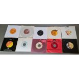 10 assorted soul 45s.