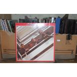 Two boxes of assorted LPs including the Beatles etc.