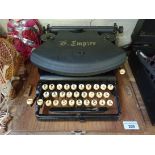 A vintage typewriter 'The Empire'.